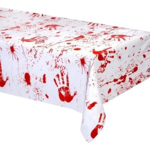 Mantel Metalizado Halloween Sangriento x1