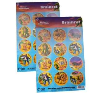 Sticker brainrot italiano(tralalerotralala) 12ux2planchas