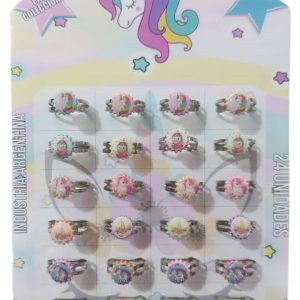 Anillos personaje unicornio x24