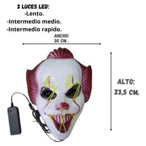 Máscara de Pennywise Luminosa x1