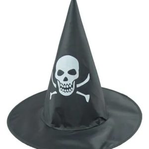 Sombreros de Bruja Halloween Calavera x1