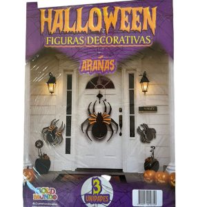 Figura decorativa halloween arañas x3unidades