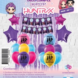 Set decoración completo guerreras kpop x 1