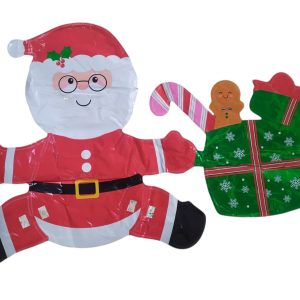 Globo de papa noel con regalo x1