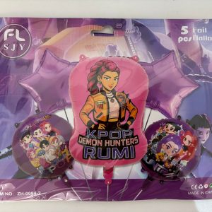 Set de globos kpop rumi 5pcs x 1