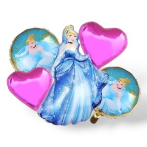 Set de globos princesa cenicienta x5psc  x1