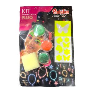 Kit maquillaje mariposa glitter con esponja x1