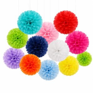 Pompon Papel De Seda 10" 25 Centimetros X1