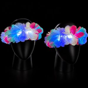 Vincha Fores Grandes Luminosa Muticolor Pastel X1