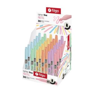 Resaltador FILGO Pastel Caja X36