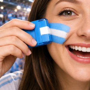 Maquillaje Bandera Argentina x 1