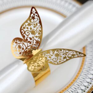 Anillo Porta Servilleta de Mariposa x6