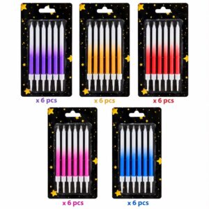 Velas Degrade TRIES X6