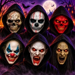 Mascara CT realista Halloween x 1