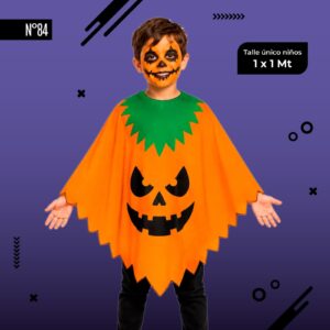 Disfraz infantil tunica Calabaza  x 1