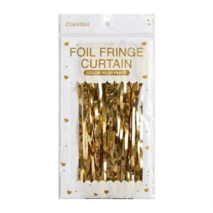 Cortina metalizada champagne x1
